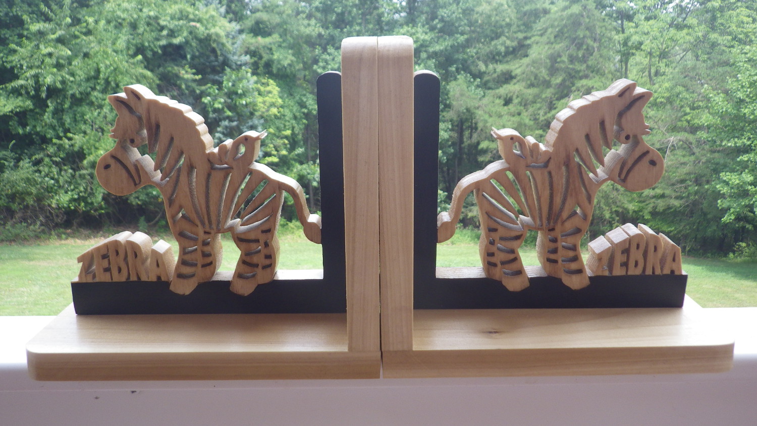 Zebra Bookends Don's Wood Creations